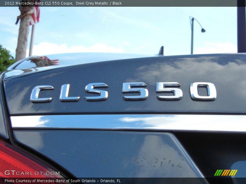 Steel Grey Metallic / Black 2012 Mercedes-Benz CLS 550 Coupe