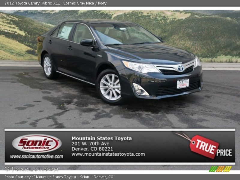 Cosmic Gray Mica / Ivory 2012 Toyota Camry Hybrid XLE