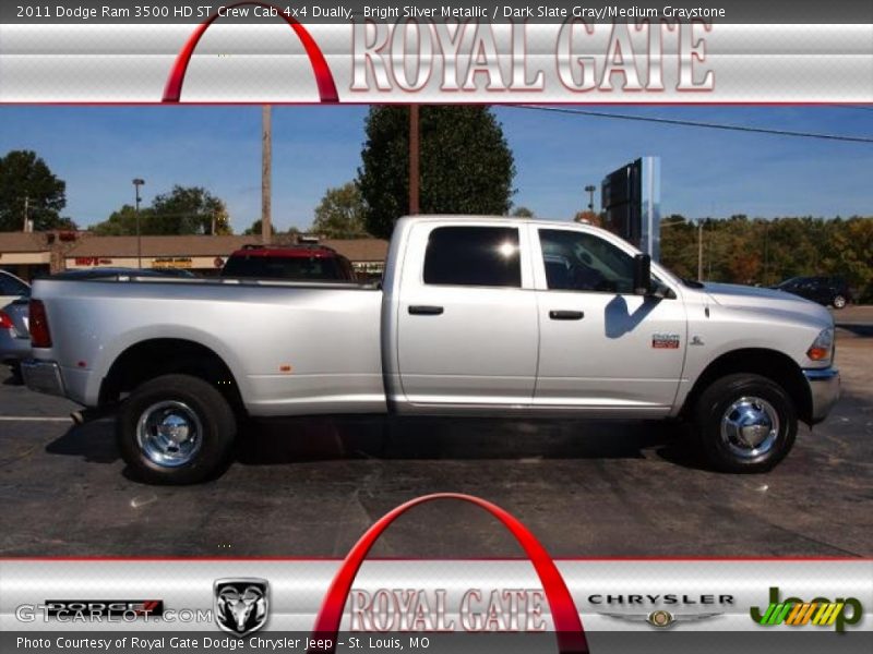 Bright Silver Metallic / Dark Slate Gray/Medium Graystone 2011 Dodge Ram 3500 HD ST Crew Cab 4x4 Dually