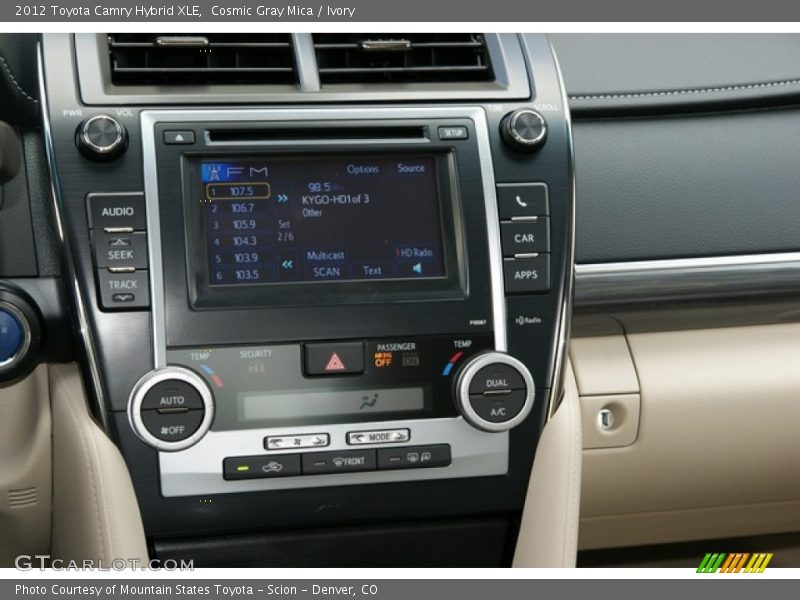 Cosmic Gray Mica / Ivory 2012 Toyota Camry Hybrid XLE