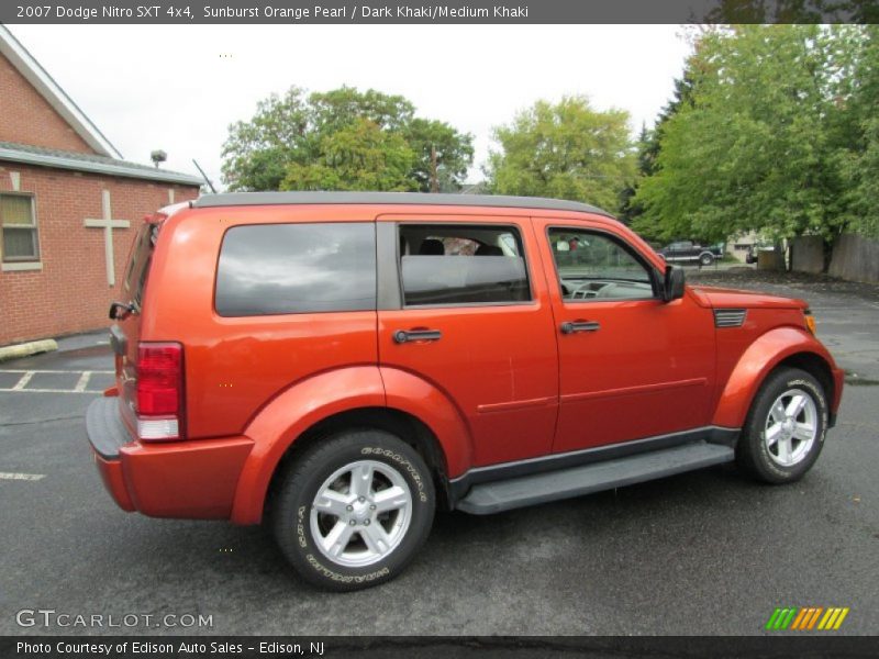 Sunburst Orange Pearl / Dark Khaki/Medium Khaki 2007 Dodge Nitro SXT 4x4
