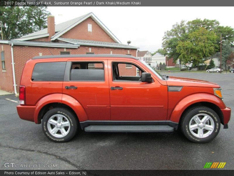 Sunburst Orange Pearl / Dark Khaki/Medium Khaki 2007 Dodge Nitro SXT 4x4