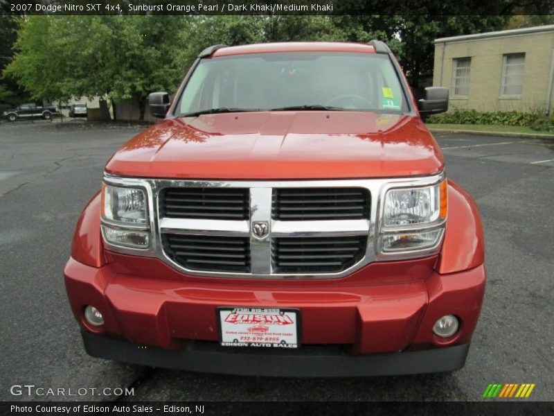 Sunburst Orange Pearl / Dark Khaki/Medium Khaki 2007 Dodge Nitro SXT 4x4