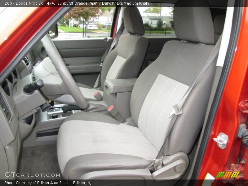 Sunburst Orange Pearl / Dark Khaki/Medium Khaki 2007 Dodge Nitro SXT 4x4