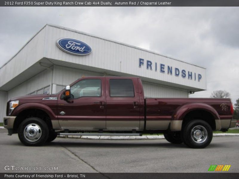 Autumn Red / Chaparral Leather 2012 Ford F350 Super Duty King Ranch Crew Cab 4x4 Dually