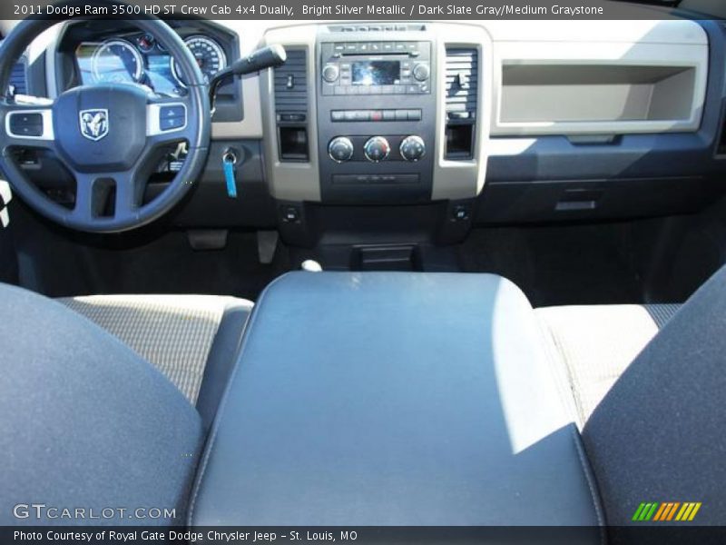 Bright Silver Metallic / Dark Slate Gray/Medium Graystone 2011 Dodge Ram 3500 HD ST Crew Cab 4x4 Dually