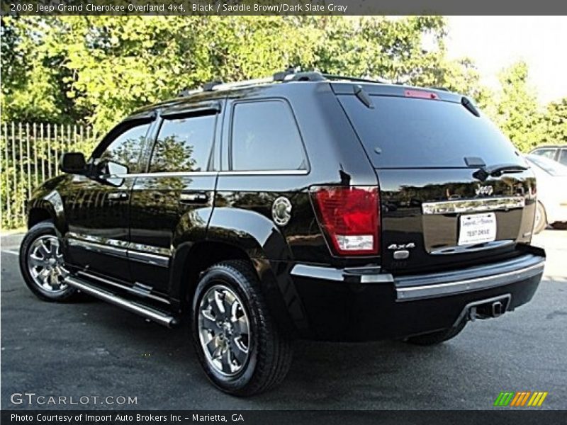 Black / Saddle Brown/Dark Slate Gray 2008 Jeep Grand Cherokee Overland 4x4