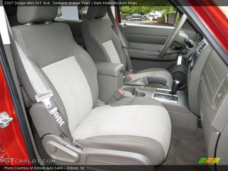 Sunburst Orange Pearl / Dark Khaki/Medium Khaki 2007 Dodge Nitro SXT 4x4