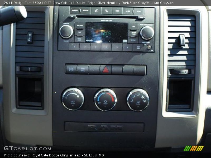 Bright Silver Metallic / Dark Slate Gray/Medium Graystone 2011 Dodge Ram 3500 HD ST Crew Cab 4x4 Dually