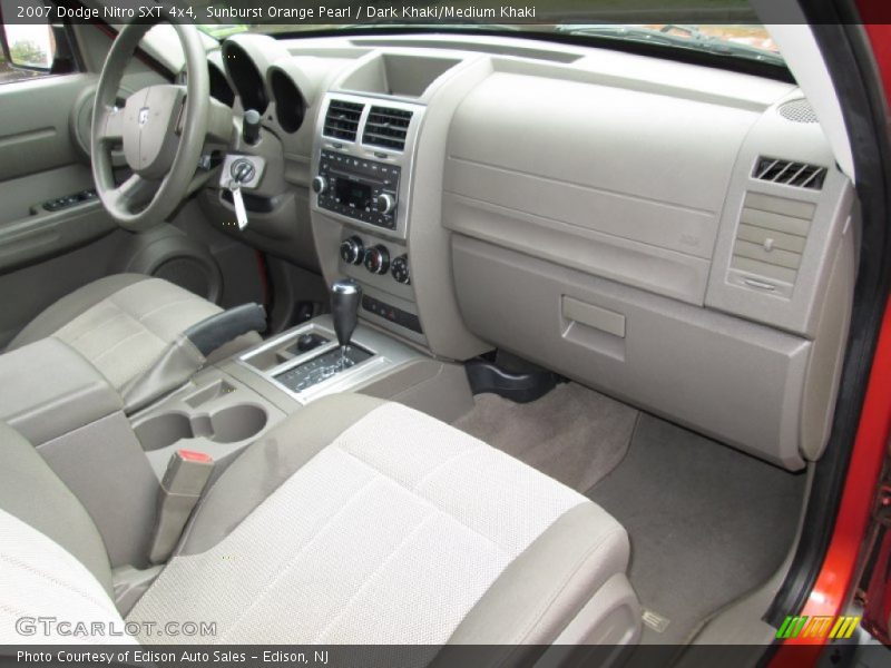 Sunburst Orange Pearl / Dark Khaki/Medium Khaki 2007 Dodge Nitro SXT 4x4