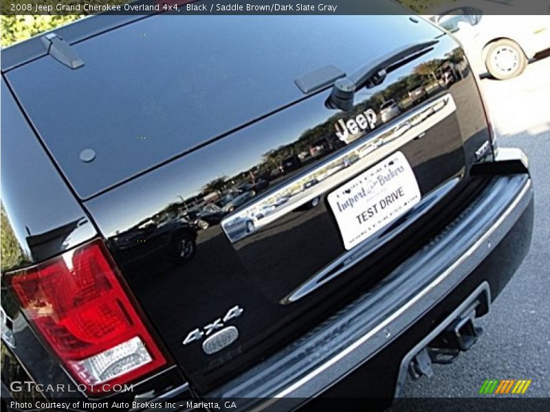 Black / Saddle Brown/Dark Slate Gray 2008 Jeep Grand Cherokee Overland 4x4