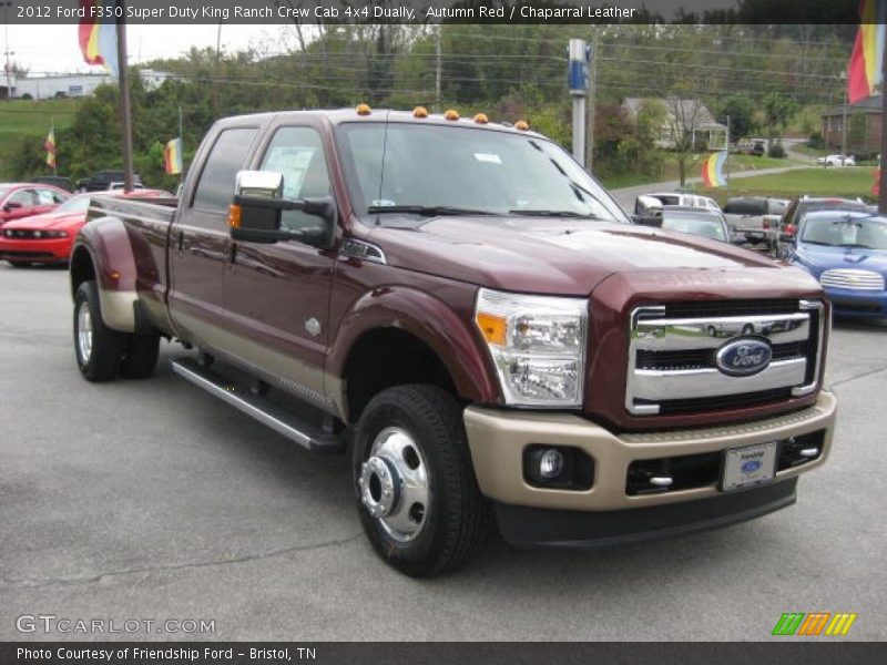 Autumn Red / Chaparral Leather 2012 Ford F350 Super Duty King Ranch Crew Cab 4x4 Dually