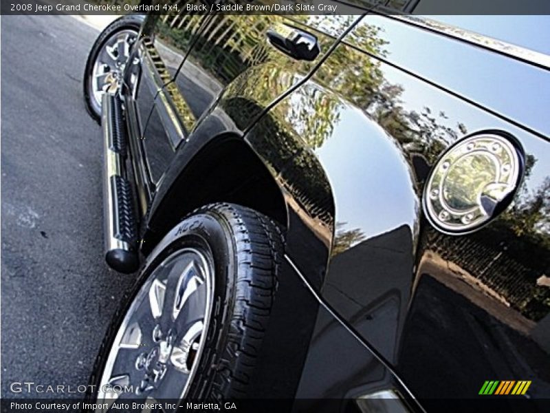 Black / Saddle Brown/Dark Slate Gray 2008 Jeep Grand Cherokee Overland 4x4