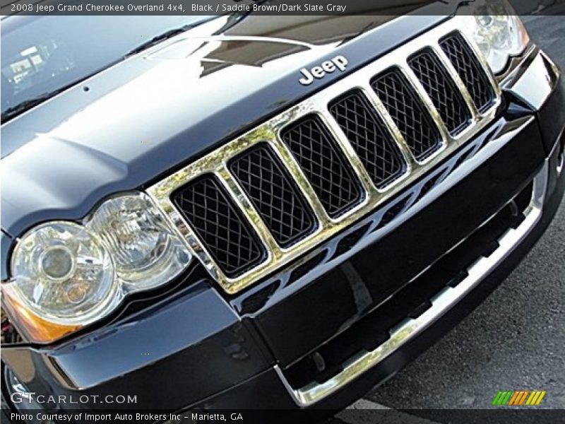 Black / Saddle Brown/Dark Slate Gray 2008 Jeep Grand Cherokee Overland 4x4