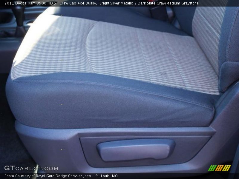 Bright Silver Metallic / Dark Slate Gray/Medium Graystone 2011 Dodge Ram 3500 HD ST Crew Cab 4x4 Dually