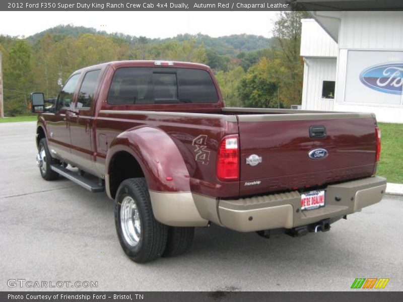 Autumn Red / Chaparral Leather 2012 Ford F350 Super Duty King Ranch Crew Cab 4x4 Dually