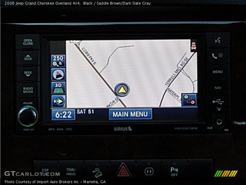 Black / Saddle Brown/Dark Slate Gray 2008 Jeep Grand Cherokee Overland 4x4