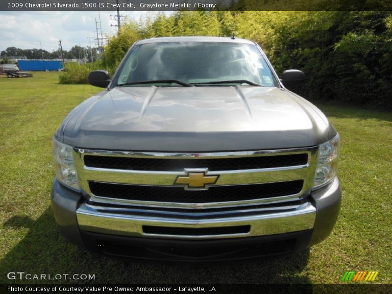 Graystone Metallic / Ebony 2009 Chevrolet Silverado 1500 LS Crew Cab