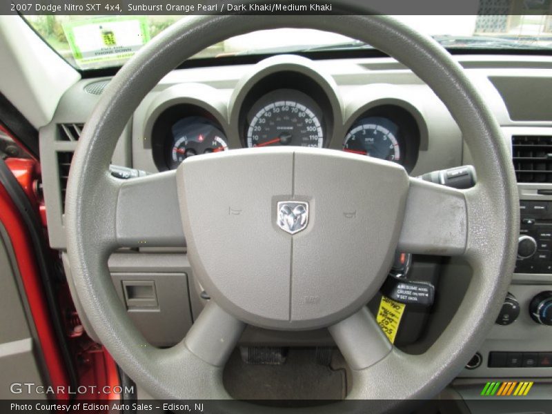 Sunburst Orange Pearl / Dark Khaki/Medium Khaki 2007 Dodge Nitro SXT 4x4