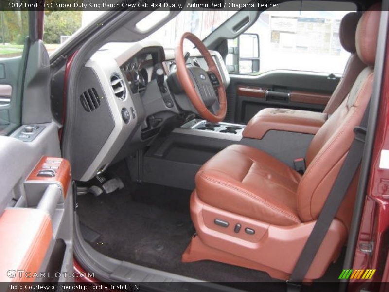 Front Seat of 2012 F350 Super Duty King Ranch Crew Cab 4x4 Dually