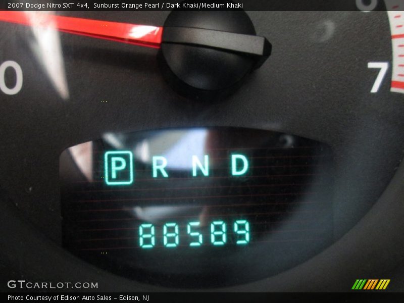 Sunburst Orange Pearl / Dark Khaki/Medium Khaki 2007 Dodge Nitro SXT 4x4