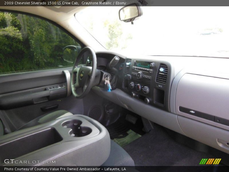 Graystone Metallic / Ebony 2009 Chevrolet Silverado 1500 LS Crew Cab