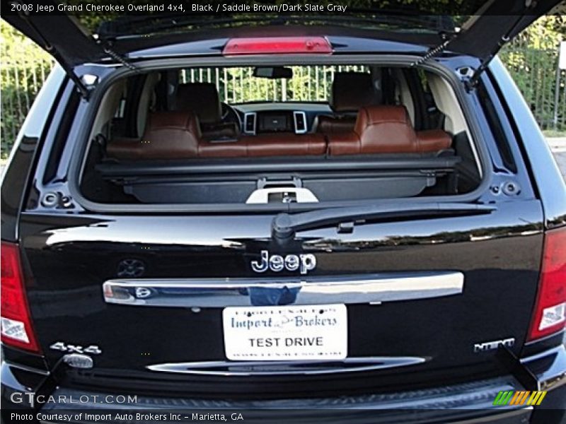 Black / Saddle Brown/Dark Slate Gray 2008 Jeep Grand Cherokee Overland 4x4