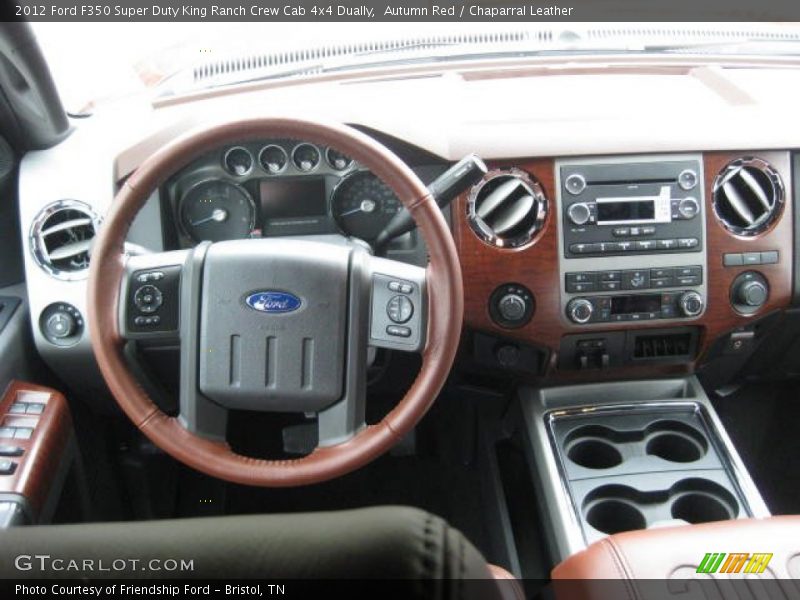 Dashboard of 2012 F350 Super Duty King Ranch Crew Cab 4x4 Dually