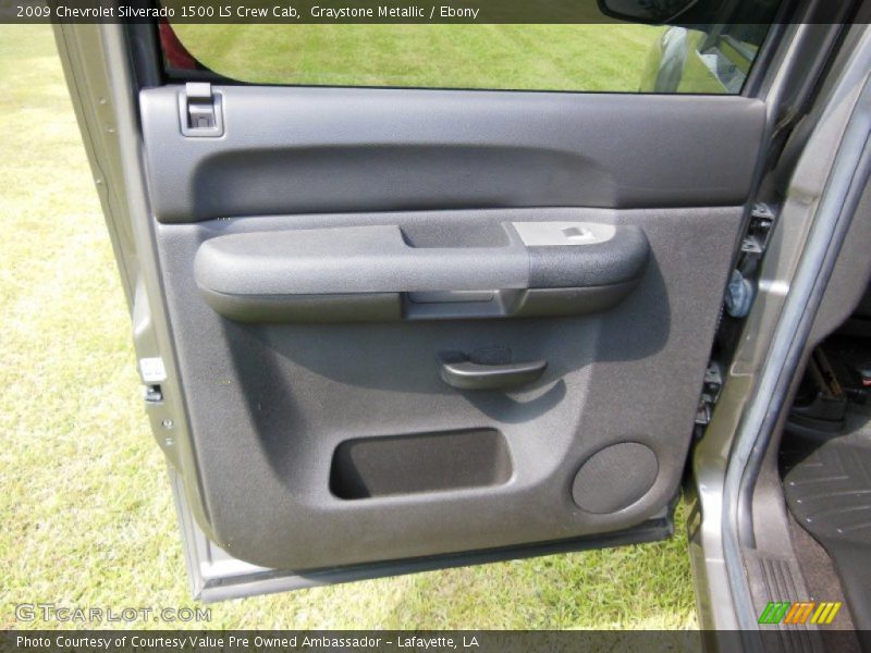 Graystone Metallic / Ebony 2009 Chevrolet Silverado 1500 LS Crew Cab