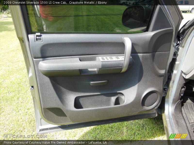 Graystone Metallic / Ebony 2009 Chevrolet Silverado 1500 LS Crew Cab