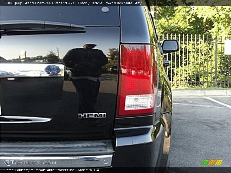 Black / Saddle Brown/Dark Slate Gray 2008 Jeep Grand Cherokee Overland 4x4