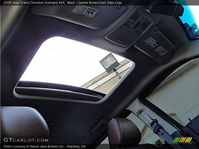 Black / Saddle Brown/Dark Slate Gray 2008 Jeep Grand Cherokee Overland 4x4