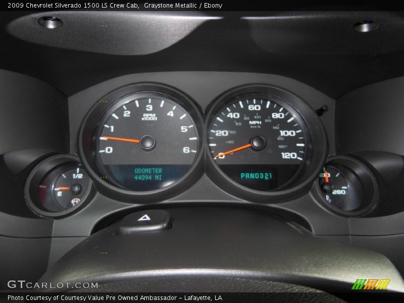 Graystone Metallic / Ebony 2009 Chevrolet Silverado 1500 LS Crew Cab