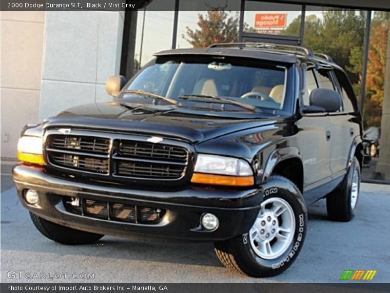Black / Mist Gray 2000 Dodge Durango SLT