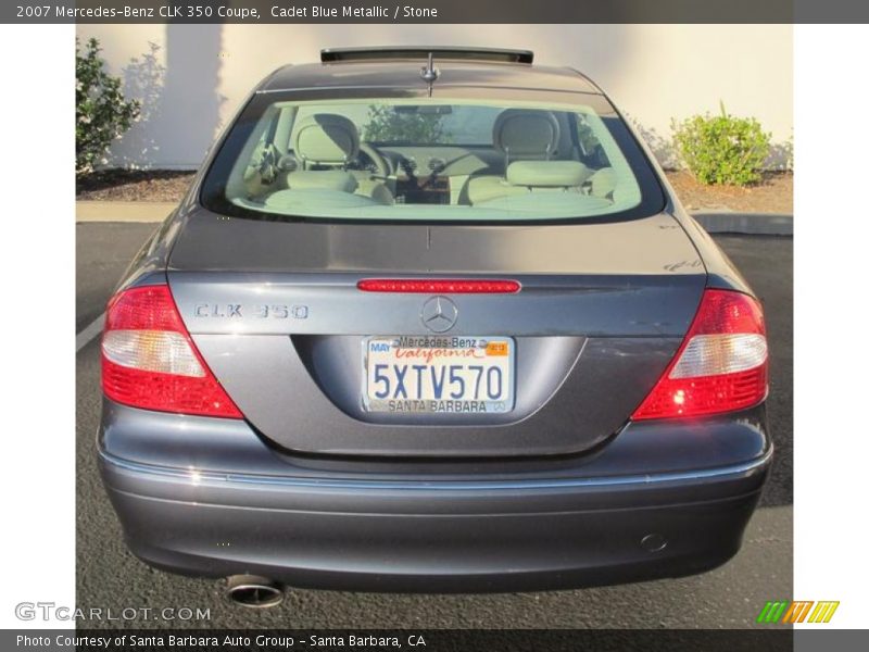 Cadet Blue Metallic / Stone 2007 Mercedes-Benz CLK 350 Coupe