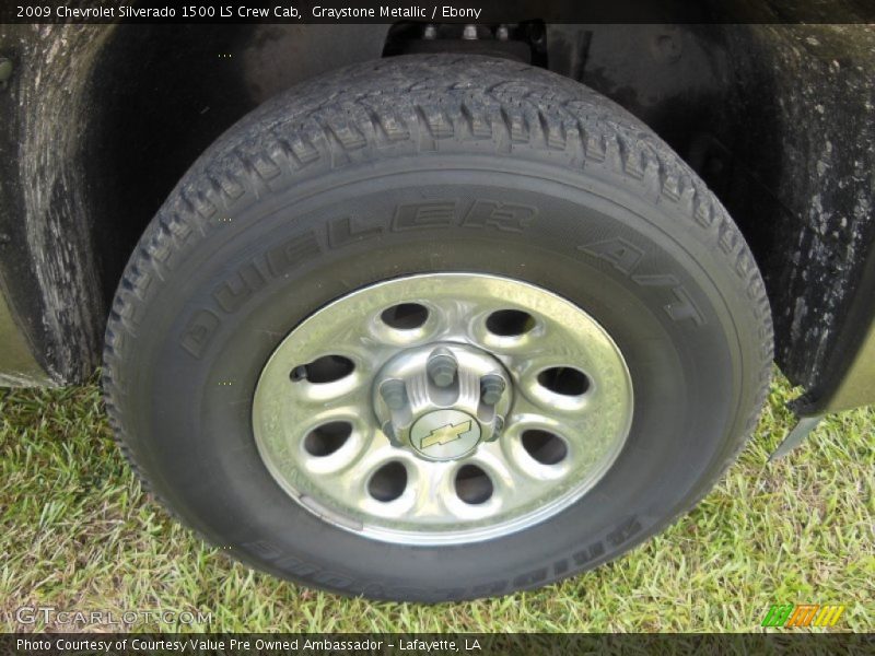 Graystone Metallic / Ebony 2009 Chevrolet Silverado 1500 LS Crew Cab