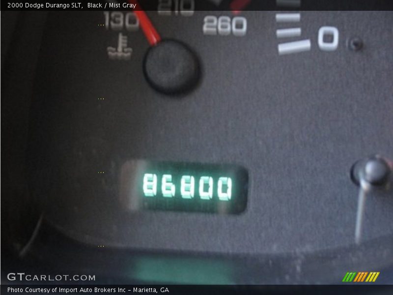 Black / Mist Gray 2000 Dodge Durango SLT