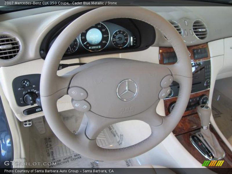 Cadet Blue Metallic / Stone 2007 Mercedes-Benz CLK 350 Coupe