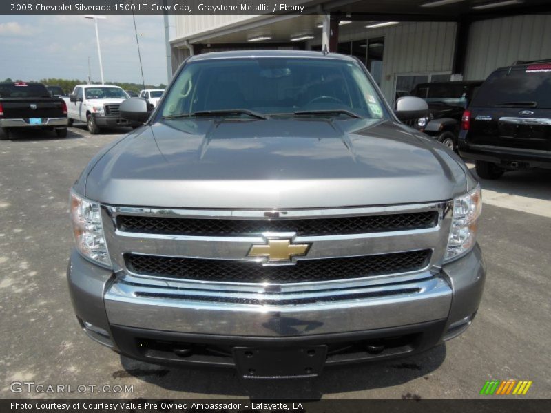 Graystone Metallic / Ebony 2008 Chevrolet Silverado 1500 LT Crew Cab