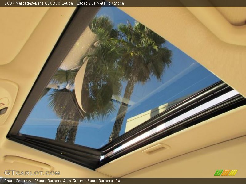 Cadet Blue Metallic / Stone 2007 Mercedes-Benz CLK 350 Coupe