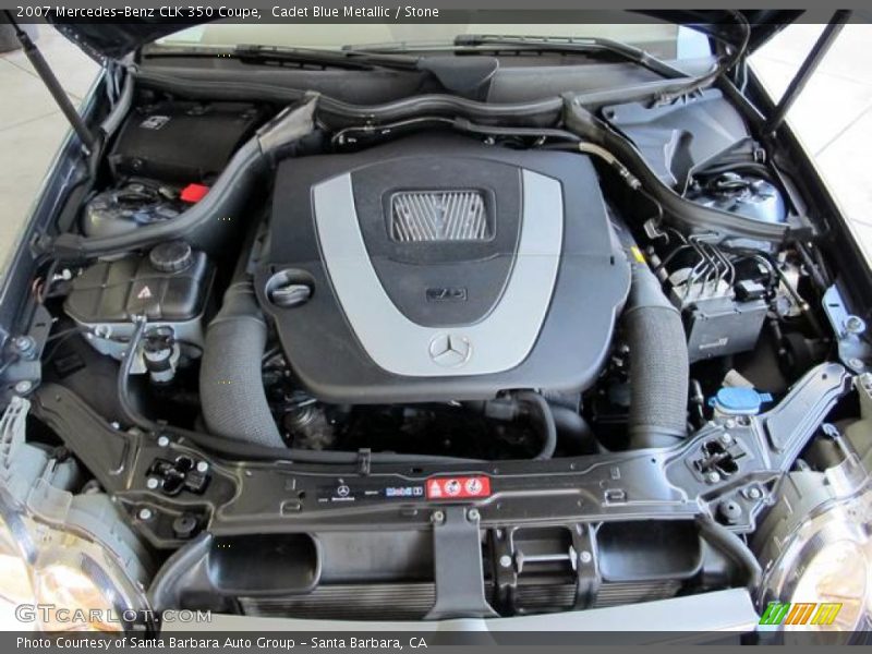 Cadet Blue Metallic / Stone 2007 Mercedes-Benz CLK 350 Coupe