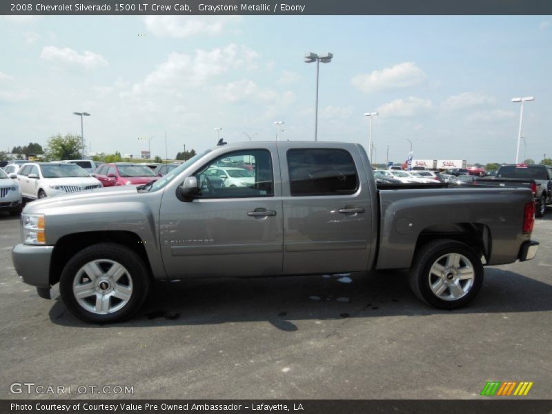 Graystone Metallic / Ebony 2008 Chevrolet Silverado 1500 LT Crew Cab