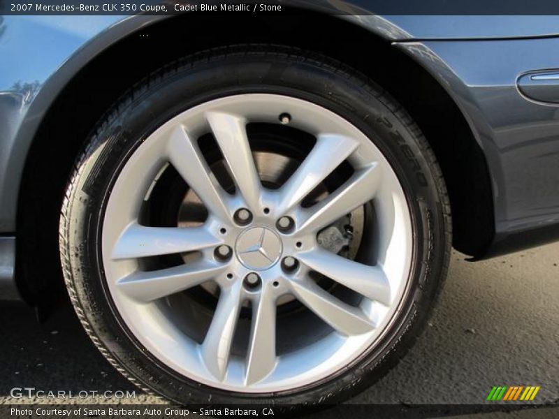 Cadet Blue Metallic / Stone 2007 Mercedes-Benz CLK 350 Coupe