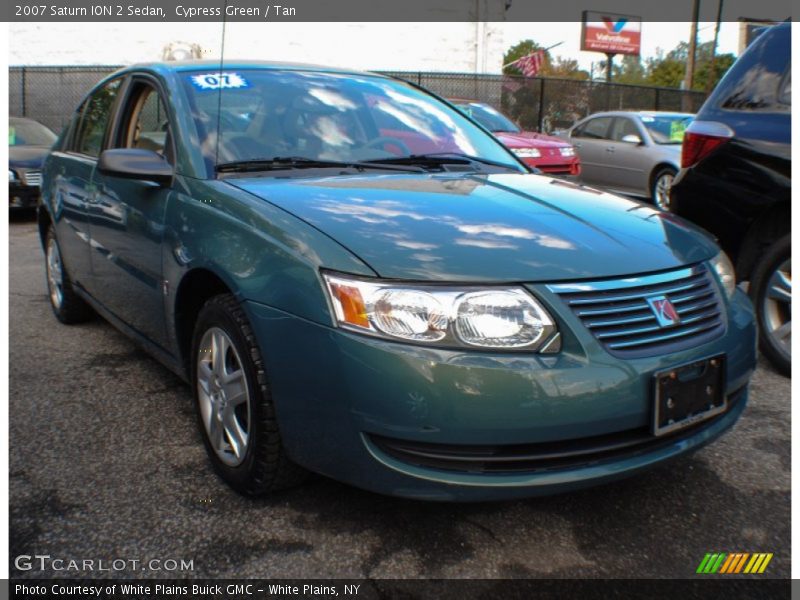 Cypress Green / Tan 2007 Saturn ION 2 Sedan