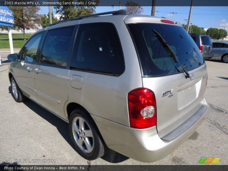 Shimmering Sand Metallic / Gray 2003 Mazda MPV LX