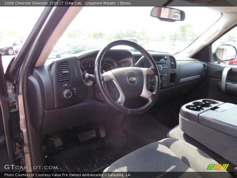Graystone Metallic / Ebony 2008 Chevrolet Silverado 1500 LT Crew Cab
