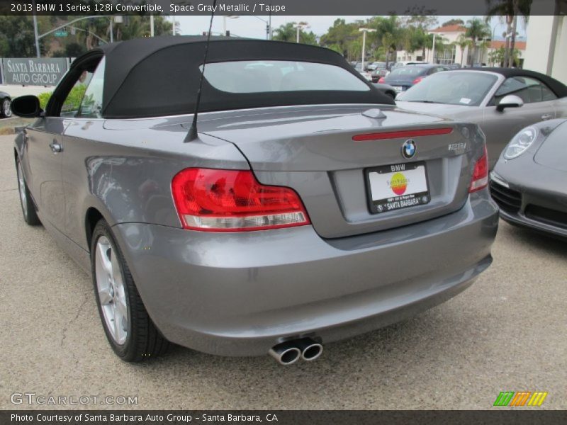 Space Gray Metallic / Taupe 2013 BMW 1 Series 128i Convertible