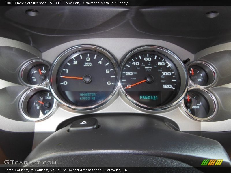 Graystone Metallic / Ebony 2008 Chevrolet Silverado 1500 LT Crew Cab