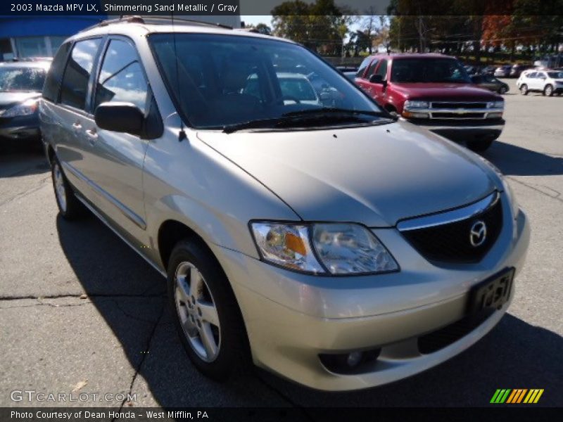 Shimmering Sand Metallic / Gray 2003 Mazda MPV LX