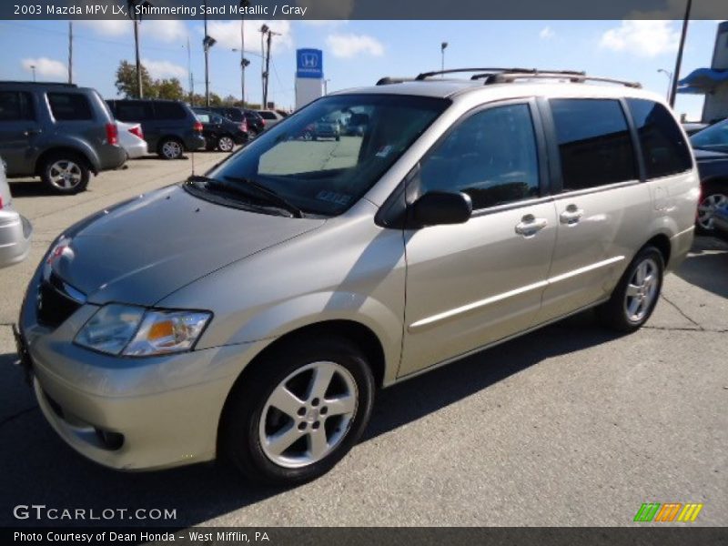 Shimmering Sand Metallic / Gray 2003 Mazda MPV LX